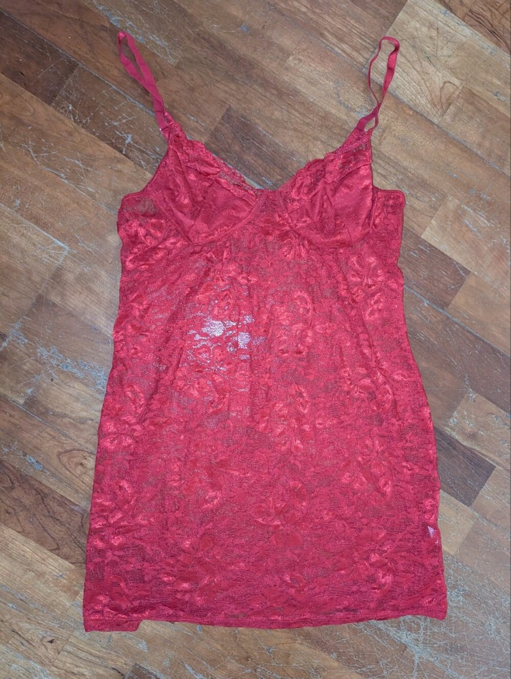 Red Lace Chemise w/ g-string